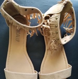 Faux Suede Sandals